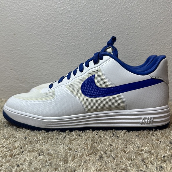 Nike Force 1 Low Lunar Fuse NRG White/Game Royal sz 13 - Picture 7 of 12